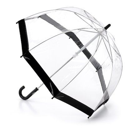 Fulton dětský průhledný holový deštník Funbrella 2 BLACK C603 + dárek