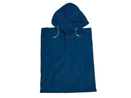 Poncho pláštěnka z pevného PVC modrá