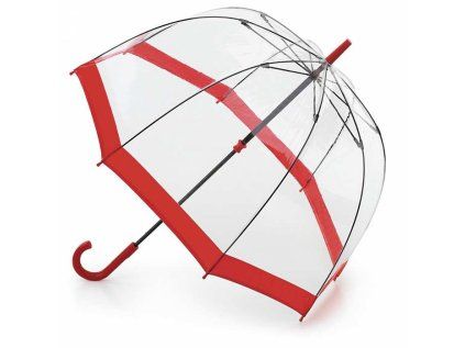 Fulton dámský průhledný holový deštník Birdcage 1 RED L041.jpg