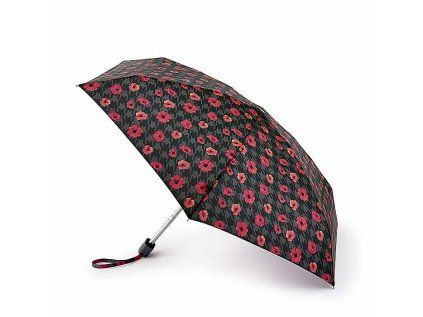 Fulton-damsky-skladaci-destnik-Tiny-2-houndstooth-poppy-L501