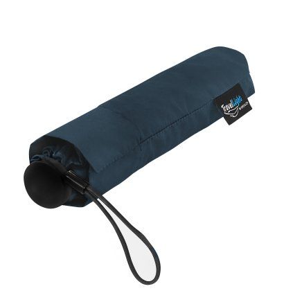 Cestovní skládací ultralehký deštník TRAVELER MINI tm. modrý