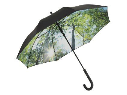 FARE dámský holový deštník s potiskem NATURE MAX 1193 - bříza