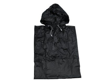 Poncho pláštěnka z pevného PVC černá