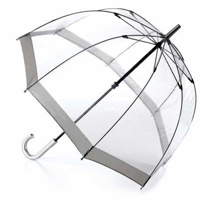 Fulton dámský průhledný holový deštník Birdcage 1 SILVER L041.jpg
